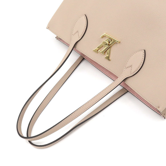 Louis Vuitton Lockme Tote Bag Leather Greige Gold Hardware - Picture 5 of 6
